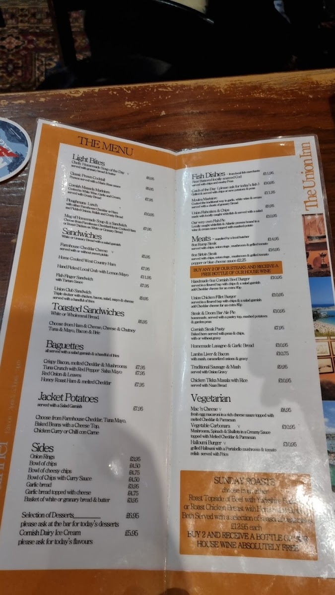 The Union Inn Menu - Image 6